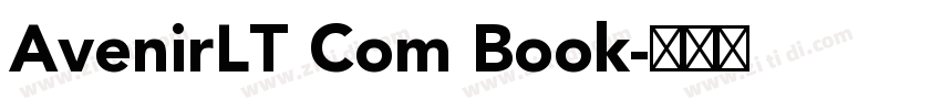 AvenirLT Com Book字体转换